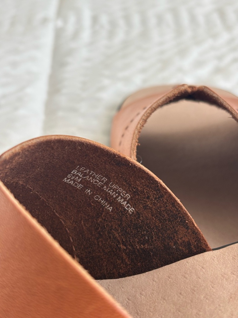 Dockers Womens Leather Slide Sandals Brown Size 6.5 Comfort Casual Summer - Picture 7 of 7